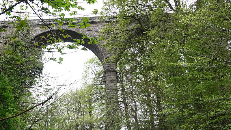 Viaduct view taken from in the river