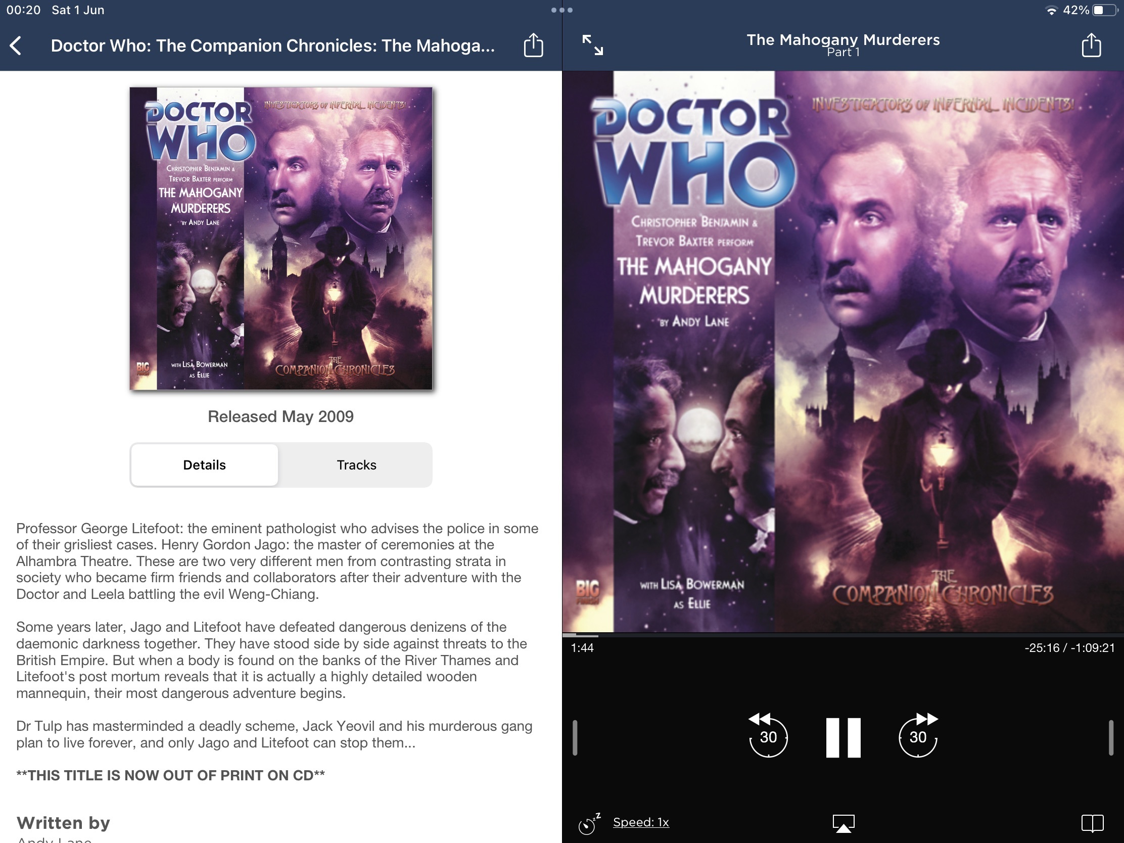 Doctor Who (Jago & Litefoot): The Mahogany Murderers